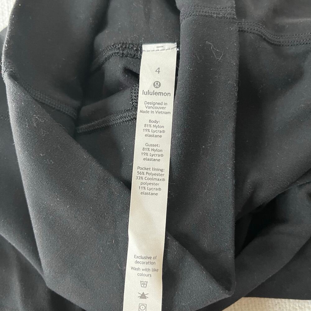 Lululemon Align Super High Rise Short 10" Black Side 4 Yoga Gym Workout Active - Picture 8 of 9